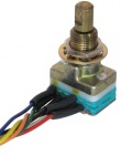 electronics gadjets,switches,Rotary Switch رتوری سوئیچ همراه سیم های رنگی متصل به آن